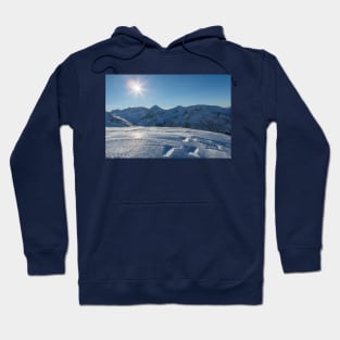 Winter mountain landscape, Tatry Mountains Hoodie